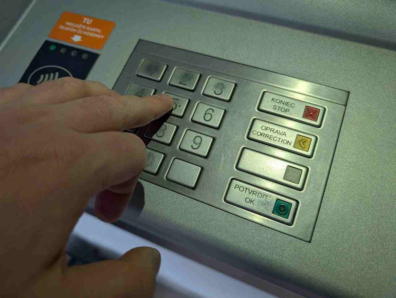 bankomat pin heslo